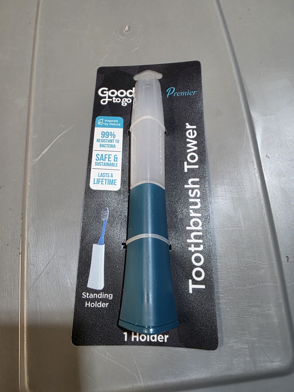 Good to Go Premier Teal Toothbrush Tower - Standing Holder